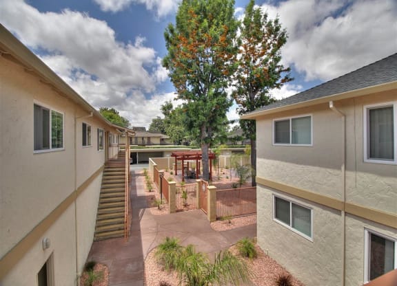 Aerial view at South Mary Place, Sunnyvale, CA