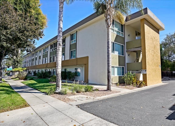 Building Exterior at Hamilton Apartments in San Jose