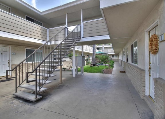 Stairs  at Sunnyvale Court, Sunnyvale, California