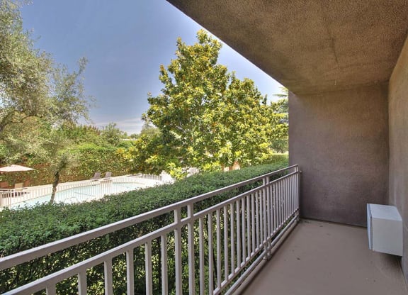 Balcony view outside at The Luxe, Santa Clara