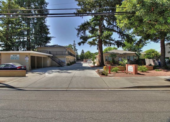 Property Entrance at Pines, Campbell, California