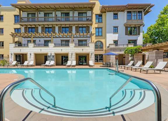 Swimming pool at Renaissance Square, Concord, California