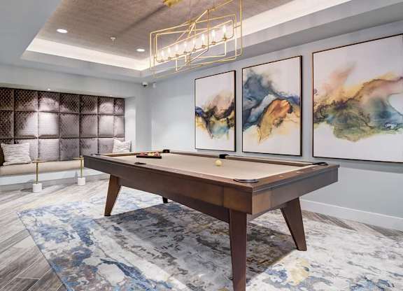 Pool table at Renaissance Square, California