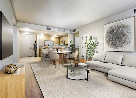 Living room with Couch at Renaissance Square, Concord, California