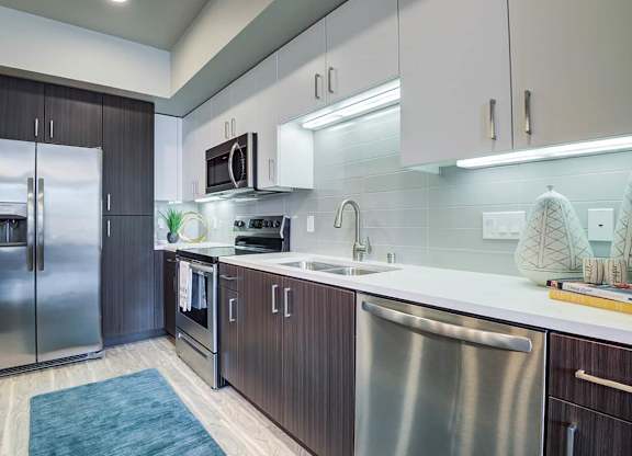Modern Kitchen with Cabinets at Renaissance Square, Concord, CA, 94520