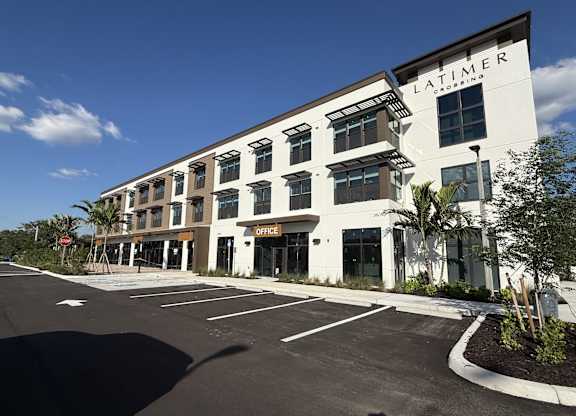 A Latimer Cosmetics store is located in a shopping center.