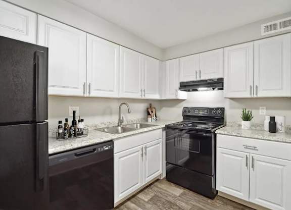 Kitchen with Cabinets at Villages at Gateway, Denver, CO, 80239