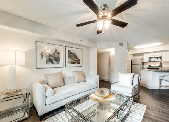 Bahia Cove Apartments Model Living Room
