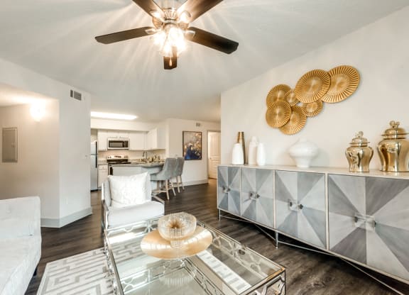 Bahia Cove Apartments Model Living Room
