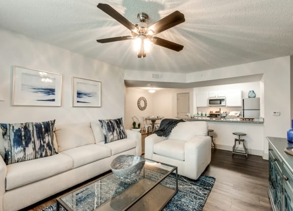 Bahia Cove Apartments Model Living Room