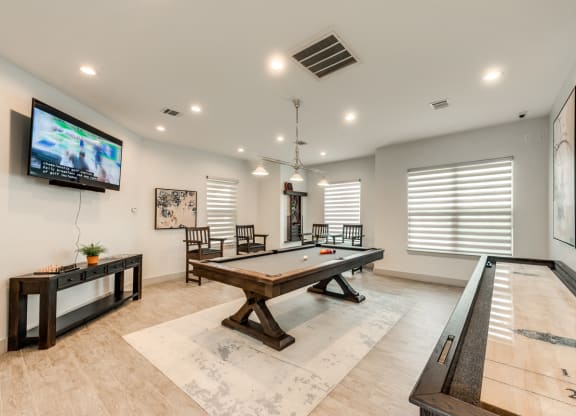 Bahia Cove Apartments Billiard Room with Indoor Shuffleboard