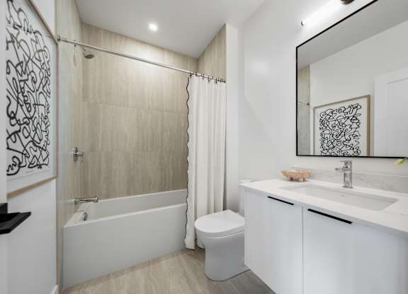 White Bathroom at Richmond Square, London, ON, N6A 5M8