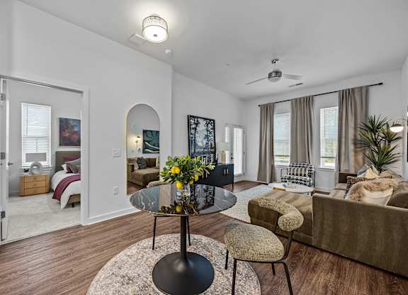 Dining Area With Living Room View at Address East End, North Carolina, 27610