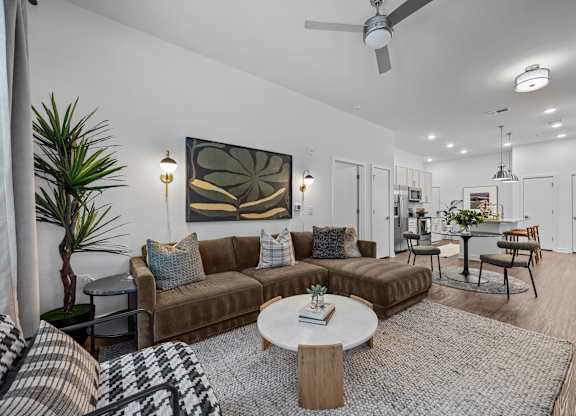 Living Area With Dining Room at Address East End, North Carolina