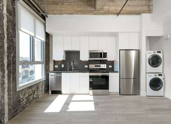 Kitchen with laundry