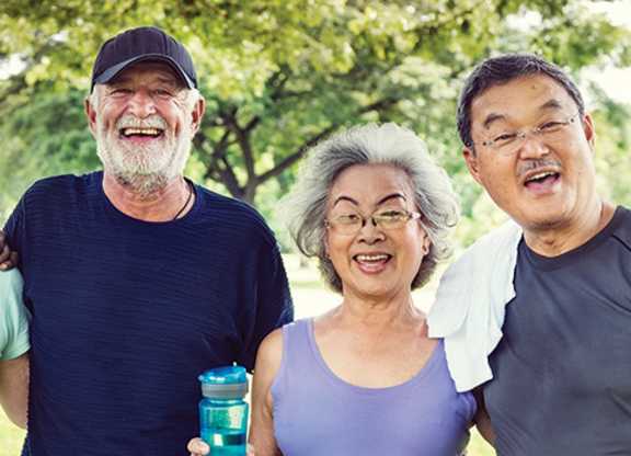 Stock photo of group of seniors