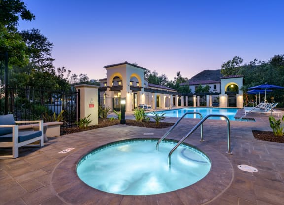 Pool and jacuzzi  at Mission Hills, California