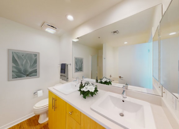 Bathroom in One-Bedroom  at Esprit Apartments, Marina del Rey, 90292