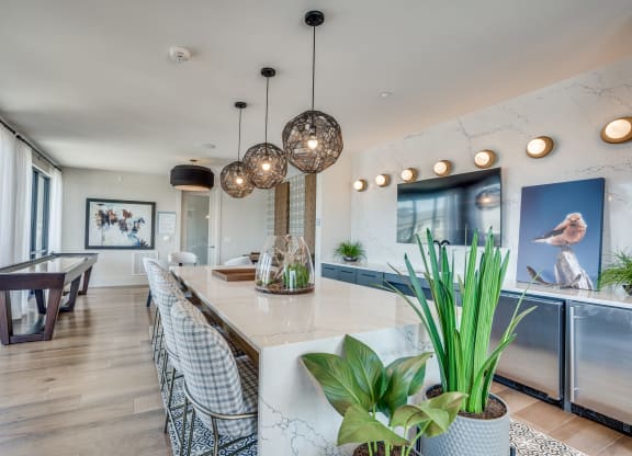 a view of the kitchen and dining area from the living room at Aurora Watson Branch, Mansfield