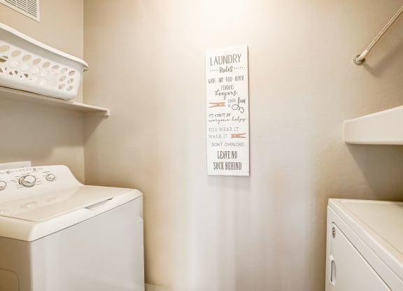 our apartments have a laundry room with a washer and dryer  at Adiamo Palm Valley, Arizona, 85395