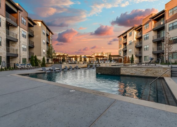 take a dip in our resort style swimming pool  at Aurora Watson Branch, Texas