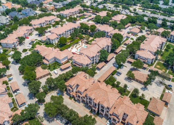 Aerial of Community at La Ventura Apartments, Plano, Texas