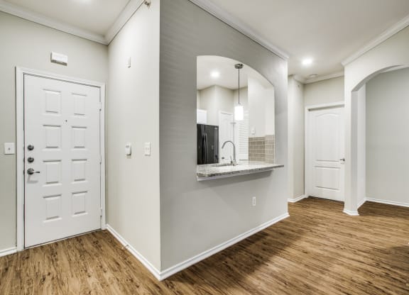 Living And Kitchen at The Canyons Apartments, Fort Worth, 76116