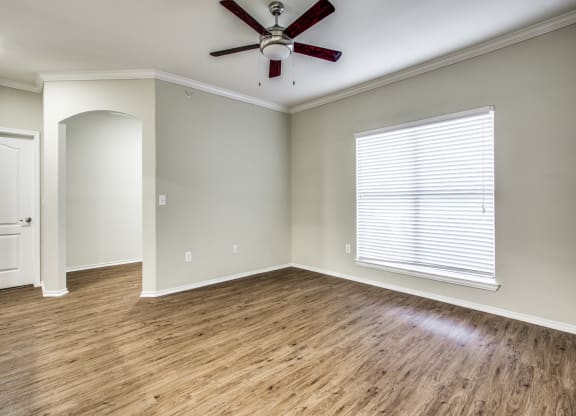 Unfurnished Living Area at The Canyons Apartments, Fort Worth, Texas