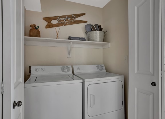 Model Unit Laundry Room at San Montego Apartments, Mesa, 85206