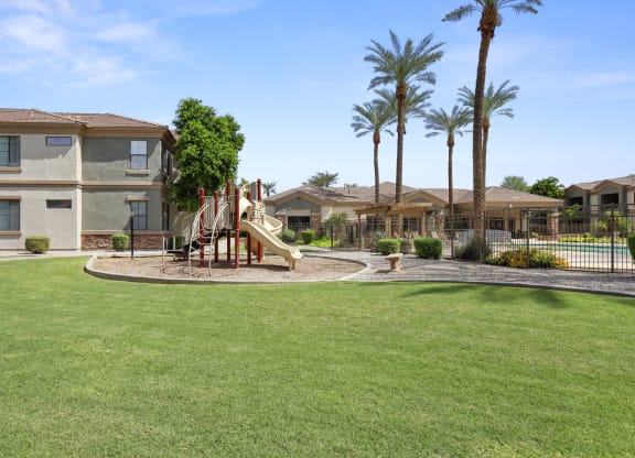 Your children will love playing on the playground!  at Adiamo Palm Valley, Goodyear, AZ
