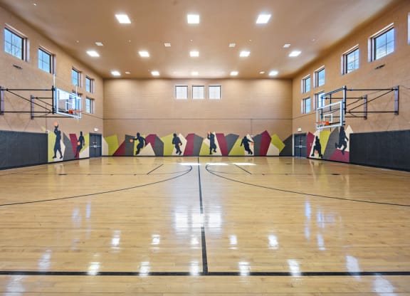 Basketball Court at Las Brisas Apartments in Round Rock, Texas