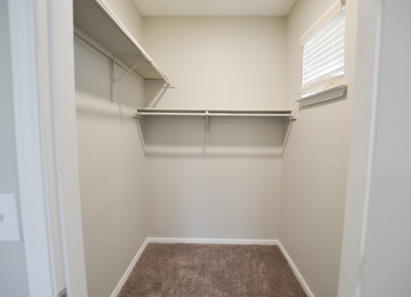 Large walk-in closet located at The Legends at Eagle Mountain Lake, Texas