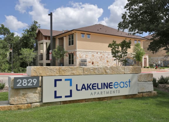 Property Signage at Lakeline East Apartments, Cedar Park, 78613