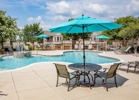 Beautiful resort-style pool  at The Legends at Eagle Mountain Lake, Fort Worth, Texas