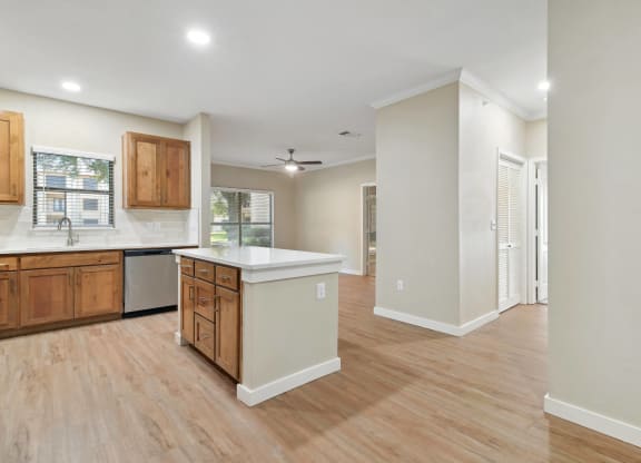 Spacious Kitchen at The Canyons Apartments, Fort Worth, Texas
