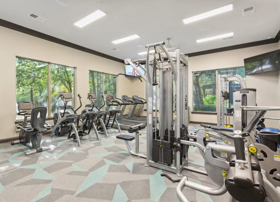 Two Level Fitness Center at Sonterra Apartment Homes, Austin, 78726