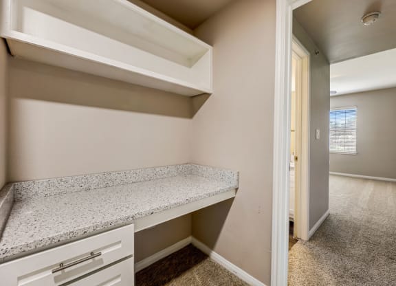 an empty utility room at Ventana Oaks Apartments, Austin, Texas