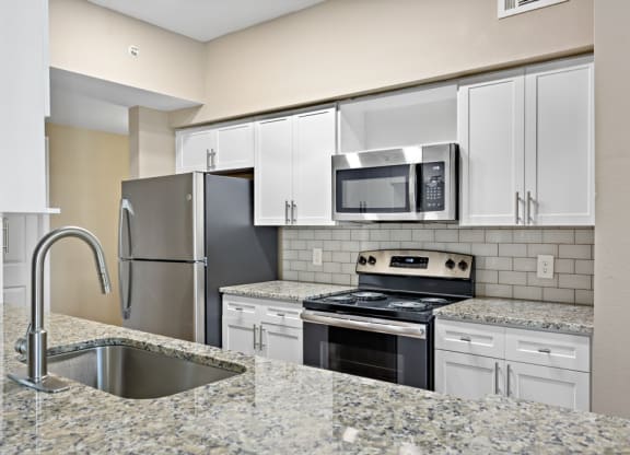 Modern Kitchen With Custom Cabinet  at Stone Oak @ Parmer, Austin, TX