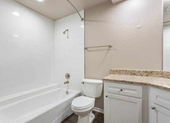 Well Lit Bathrooms at Waters Edge Apartment Homes, Georgetown, Texas
