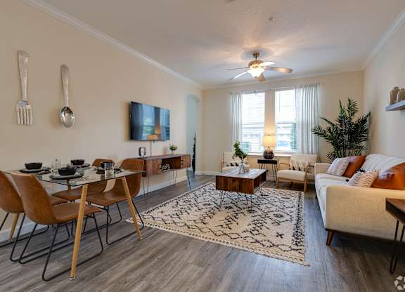 Modern Living Room at The Oasis at Town Center Apartments, Jacksonville, 32246