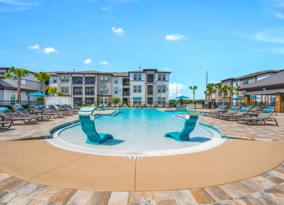 Invigorating Swimming Pool at The Oasis at Lakewood Ranch, Florida
