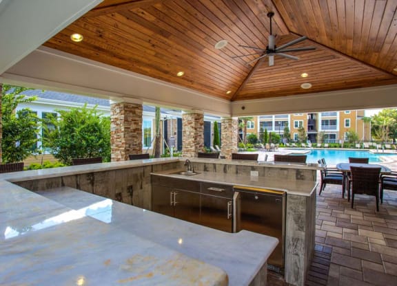 Outdoor Kitchen at The Oasis at Brandon, Riverview, FL