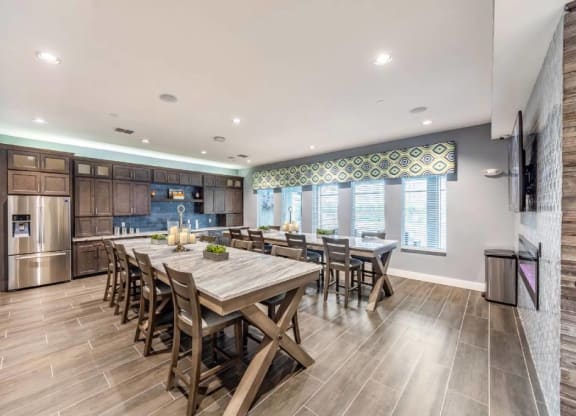 Clubhouse Kitchen-Dining-Area at The Oasis at 301, Riverview, 33578