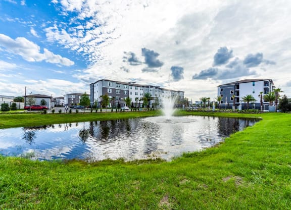Entrance Lake at The Oasis at 301, Riverview, Florida