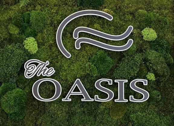 The Oasis is a place of greenery and vegetation.