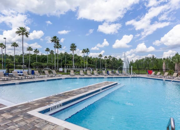 Entry Pool at The Oasis at Highwoods Preserve, Tampa