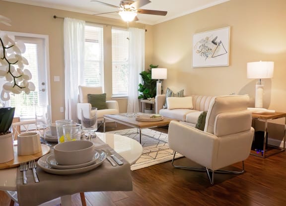 Living Room Interior at The Oasis at Moss Park, Orlando, FL, 32832