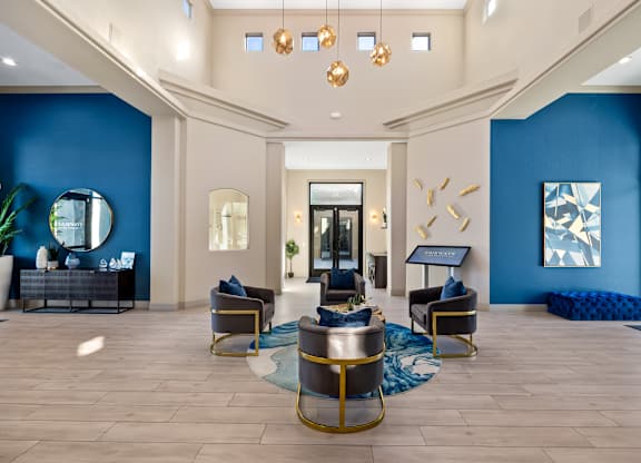 Office foyer with seating
