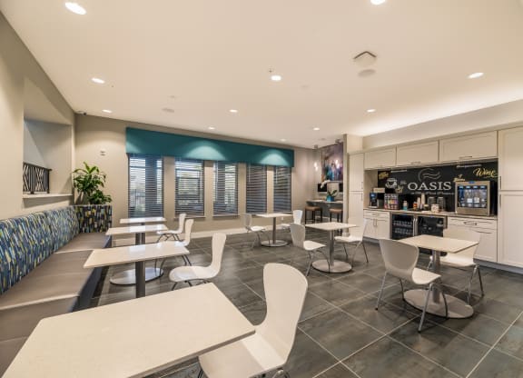 Coffee and Wine Bar at The Oasis at Moss Park Preserve, Florida