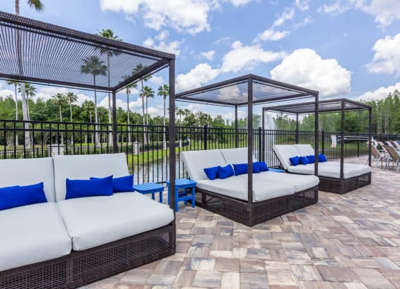 Poolside Cabanas at The Oasis at Highwoods Preserve, Tampa, FL, 33647